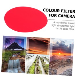 NOLITOY 10pcs Colorful Sunset Light Gel Filters Light for Photography Video Stage and Party Atmosphere Lighting