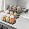 HZBL-LP 3-Tier Pull Down Spice Rack Organizer for Inside Cabinet