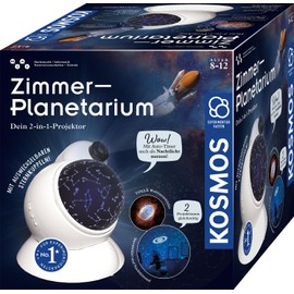 KOSMOS 676902 Room Planetarium Projector with 2 Interchangeable Star Maps, Exciting Information on the Starry Sky, Solar System, Planets, Astronomy for Children from 8 Years