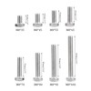 4Pcs M8 x 35mm Stainless Steel Bolt Kit - Hex