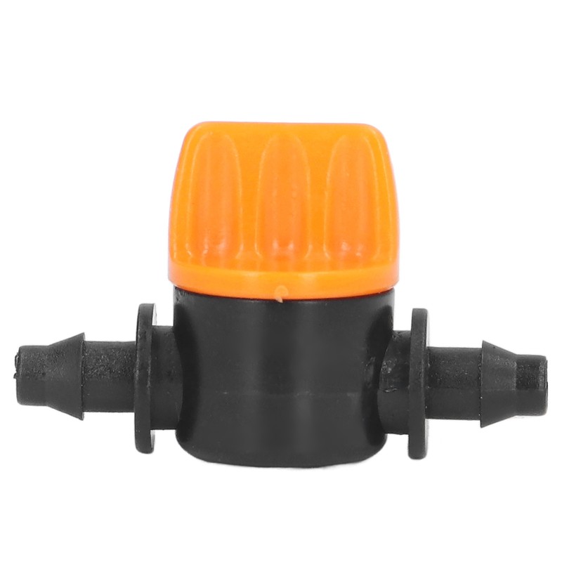 100Pcs 4/7 Barb Valve Irrigation Mini Pipe Water Valve Through