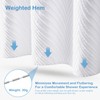 FY&XZH Boho Shower Curtain with 12 Stainless Steel Hooks, Soft