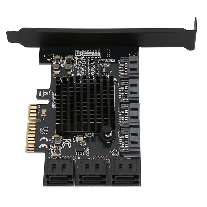 Adapter Card 6Gbps PCIE 4X to 10 Ports SATA3.0 Multi