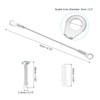 PATIKIL 6 Pack Stainless Steel Lanyard Cable with Eyelets 0.08"