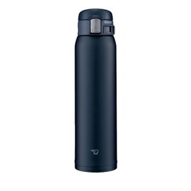 Zojirushi Mahobin SM-SF60-AD Water Bottle, 20.3 fl oz (600 ml), One-Touch Mug, Lightweight & Compact, Standard Type, Heat Insulated, Cold Retention, Navy