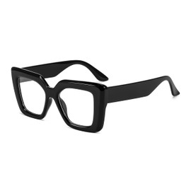 FEISEDY Oversized Square Blue Light Blocking Glasses for Women Men Fashion Computer Glasses Reduce Eye Strain B0111