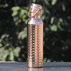 AncientImpex Pure Copper Hammered Water Bottle with Carrying Handle 600