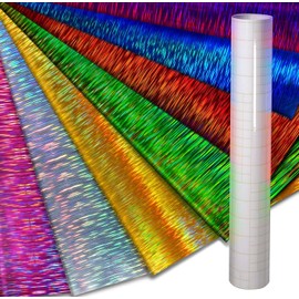 VViViD Mosaic+ Crafting Vinyl (Brushed Holographic, 7 Bundle 12" x 13" + Transfer Paper)