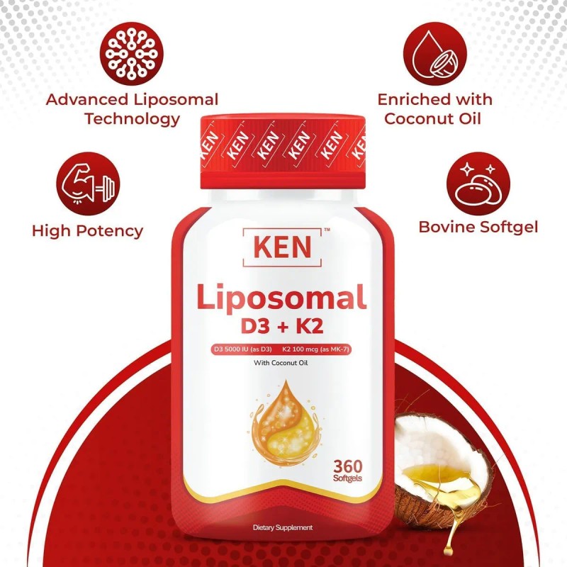 Ken Liposomal D3 5000 Ui Y K2 Mk7 100 Mcg