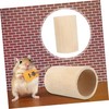 Sosoport Bamboo Hamster Tunnel Chinchilla Hideout Small Pet Activity Toy