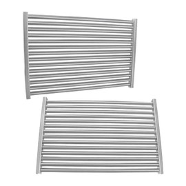 NEURARC 19.5 Inch Stainless Steel Grill grates Replacement Parts for Weber 7524 7528,Genesis 300 Series,Genesis E-310 E-330,Set of 2 Cooking Grid Grates(19.5" x 12.9")