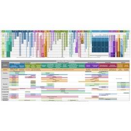Tabla de Espectro Bacteriano y Antibióticos, Guía de Dosificación para Profesionales de la Salud. (Calcomanías)