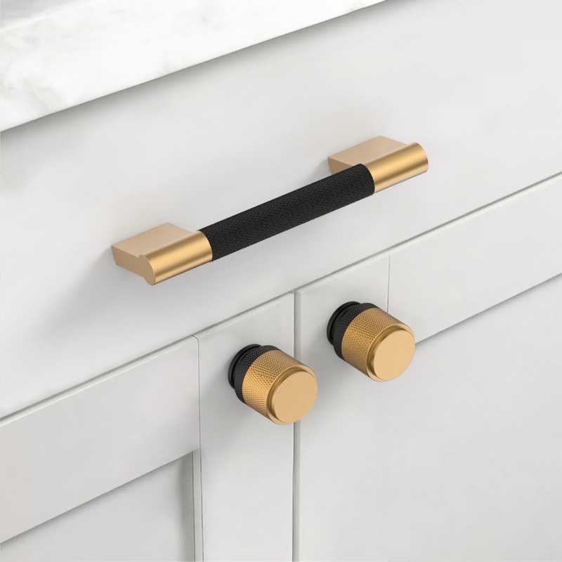 Asidrama 10 Pack 3.75 Inch(96mm) Matte Black and Champagne Bronze