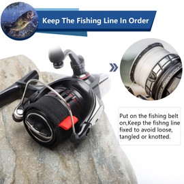 Dovesun Fishing Spool Belt Fishing Reel Protection Spinning Reels Fishing Reel Accessories 4pcs Medium