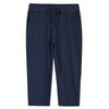Weintee Women's Knit Sweatpants Capri Pants with Pockets L Navy