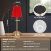 Red Table Lamps , Small Gold Table Lamp 12 Inch