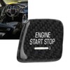 Engine Push to Start Button Cover Carbon Fiber Start Switch