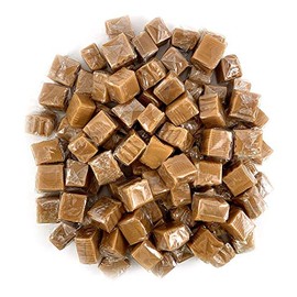 Vanilla Sea Salt Caramels, Gourmet Chewy Squares, Rich and Creamy Individually Wrapped Candy, 2.2 lb Bag