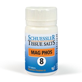 Schuessler Tissue Salts 125 Tablets - Mag Phos - No 8 - Nerve & Muscle Relaxant