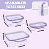 GigabitBest 3 Pack Deep Clear Hard Shell Zipper Cases with