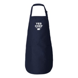 Freedomtees Yes Chef (Say it back) Apron, Bear Fun Gifts, Funny Aprons, Apron Full-Length Apron with Pockets