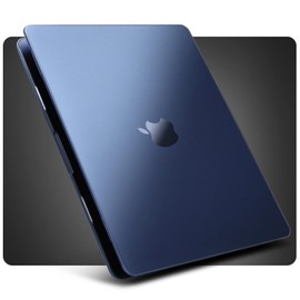 ZYB Case Compatible with 2024 2022 MacBook Air 13.6 inch M3 A3113 & M2 A2681 with Touch ID and 13.6” Liquid Retina Display, Ultra Thin Protective Hard Shell Cover Snap Case, Matte Midnight