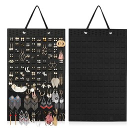 GIDWRIY Jewellery Organiser Hanging Door, Jewellery Storage for Hanging, Earring Organiser Wall, Foldable Jewellery Stand Jewellery Holder, Jewellery Organiser Hanging, Earring Stand, Earring Holder,