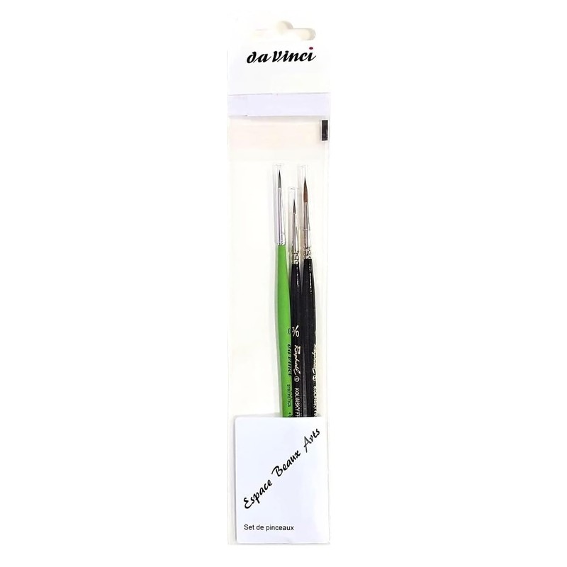 Raphael Kolinsky Series 8404 Red Sand Brush Set of 2