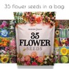 Gardeners Basics, Flower Seeds Packets for Planting 35 Individual Varieties
