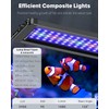 Pawfly 36W Saltwater Aquarium Light for 36" to 45" Fish