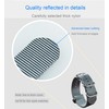 23mm Grey Nylon Watch Strap Band Replacement Men's Nylon Bracelet