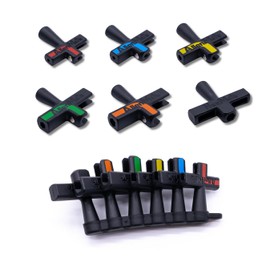 AllenMate: 5-Size Magnetic Allen Key Adapter & HexMate Kit - Ideal for DIY Projects, Furniture Assembly, and Bike/Motorcycle Repairs - A Workshop Essential for Every Parent