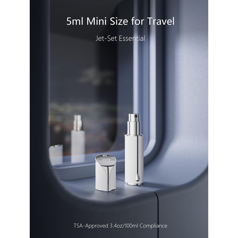 Travalo AQUA Perfume Travel Refillable Bottle, Bottom Filling Fragrances Perfume