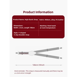 NestNook Mens Braces 1 inch wide - Adjustable Y-Shape Suspenders, Breathable Comfort for Men & Women (Black)