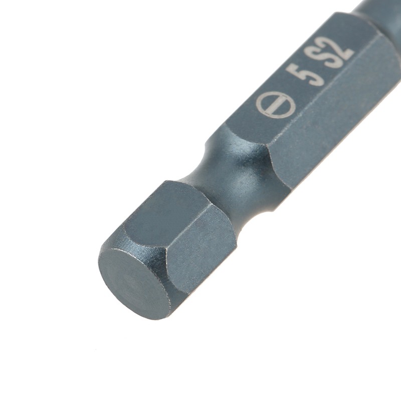 10pcs 1/4inch Hex Shank 50mm S2 Alloy Steel Slotted Screwdriver