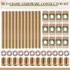 Tandefio 12 Sets Bed Frame Hardware Connector Kit M8x100 mm