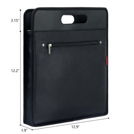 AKOZLIN Vinyl Record Travel Carrying Bag,LP Records Durable Vinyl Albums Case For Most 7" 10" 12" LP