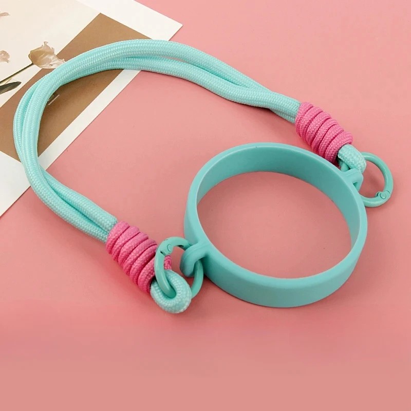 Silicone Water Bottle Handle Strap for Carrying – Portable Sling