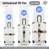 Luggage Straps for Suitcases, Adjustable Suitcase Straps, 2 Pack Suitcase