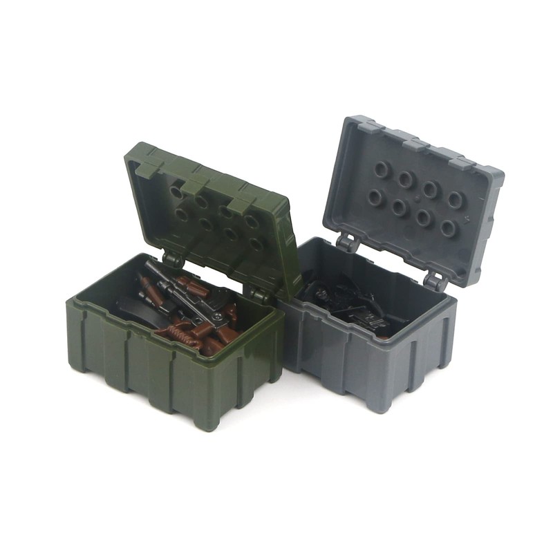 Pamvava Military Weapons Pack, WW2 Army Gear Kit Bricks Accessories