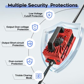 EPOWREY 15 AMP Golf Cart Charger for 48 Volt EZGO RXV & TXT with 3 Pin Triangular Plug-Lead Acid Battery