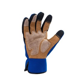 [Vgo...] Men's Garden Gloves, Gardening Gloves, Synthetic Leather, Gardening Gloves, Barbed Prevention, Grass Mowing, Medium Thin, For Work, Gardening Gloves, Gardening Supplies, Work Gloves (M, Blue,