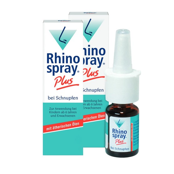 Rhinospray Plus for runny nose, effectively rid the nose with tramazoline and essential oils, 2 x 10 ml, for runny nose, swollen nasal mucosa and sinusitis