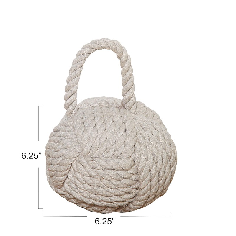 Creative Co-Op Nautical Rope Knot Door Stop