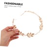 Healvian Bridal Leaf Sequin Headband for Women Elegant Hair Accessories