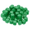 uxcell 50 Pcs Acrylic Blank Dice Six Sided, 1.6cm/0.63inch Rounded Corners Blank Green Dice Cube with Smoothed Surface for DIY Craft Board Game, Green