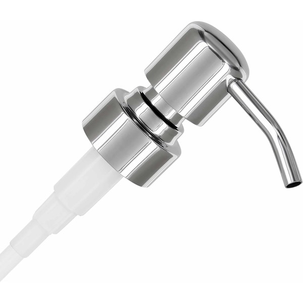 Stainless Steel Soap and Lotion Dispenser Pump,Polished Replacement Head for