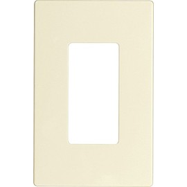 EATON Wiring PJS26BB-SP-L Polycarbonate 1-Gang Screwless Decorator Mid Size Wall Plate, Brushed Bronze