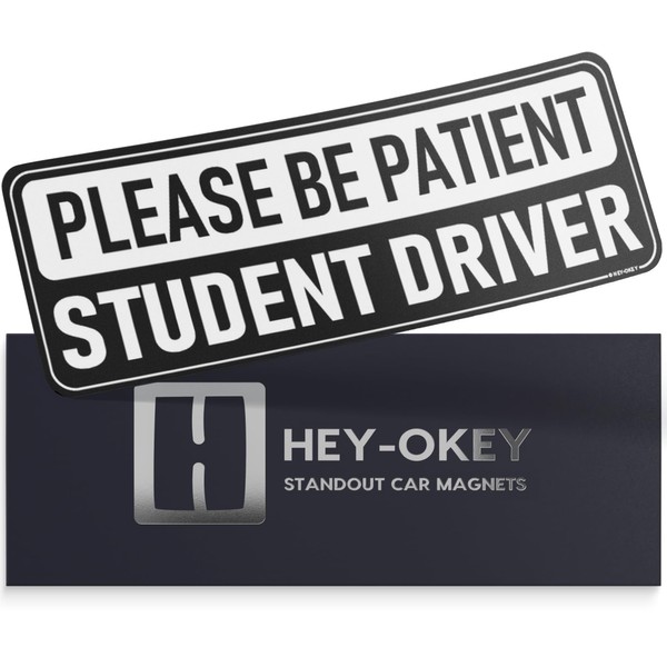 HEY-OKEY Student Driver Magnet for Car - Please Be Patient