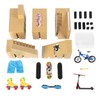 Waysroma Finger Skateboard Ramp 14 Pieces Skatepark Kit Mini Finger